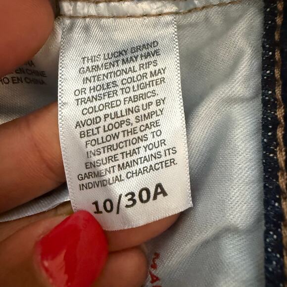 Lucky Brand Sweet Mid Rise Boot Cut Stretch Jeans in Agate Blue Wash Size 10/30 - Picture 9 of 13